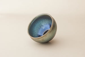 Stargazer Oilspot handmade Jianzhan tea cup with metallic oil spot Tenmoku glaze