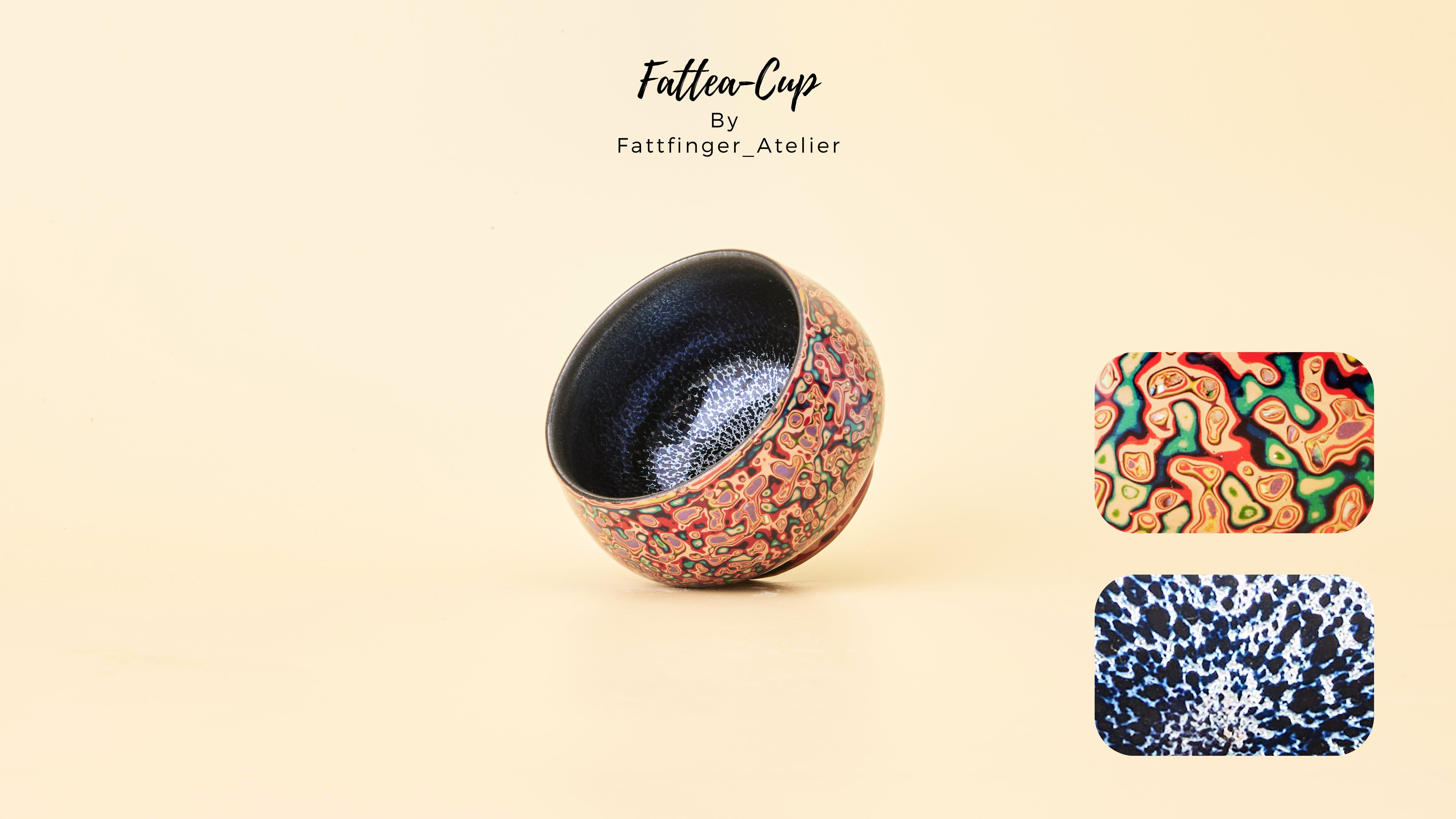 Lacquered Blue Qilin Ceramic Bowl