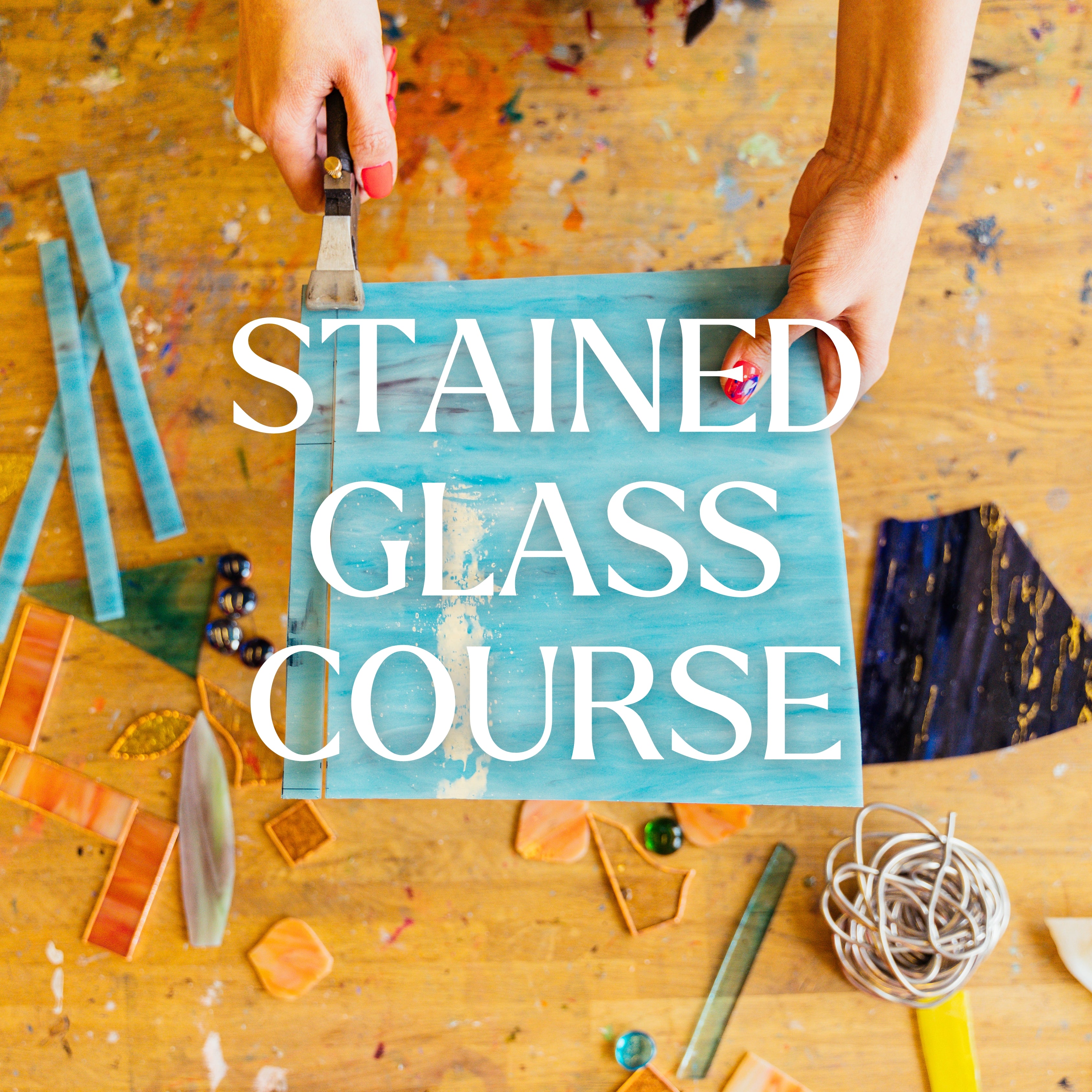 2-3 Hours Stained Glass Workshop for Beginner & Small Project