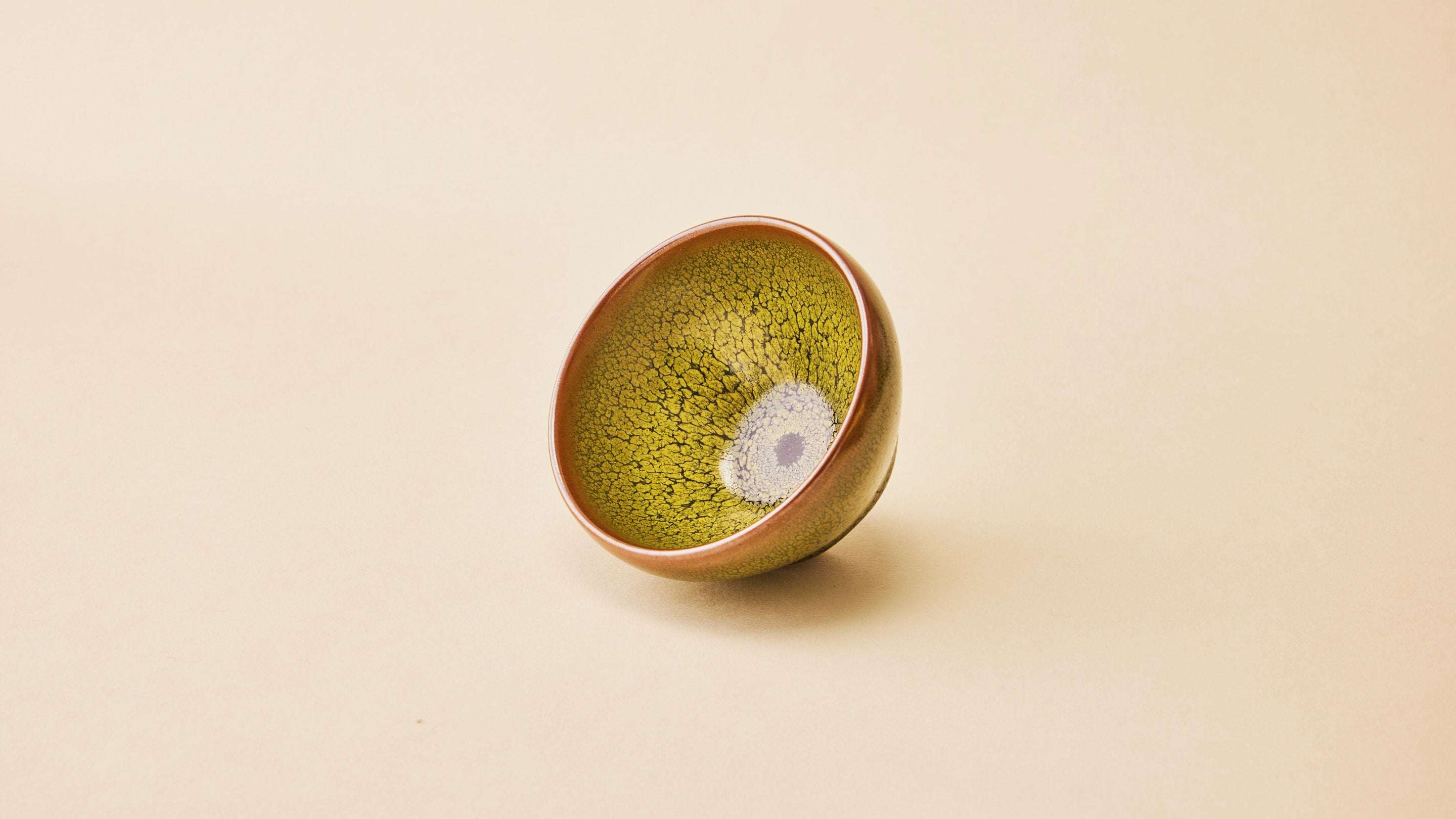 Techa handmade Jianzhan tea cup with classic tea powder Tenmoku glaze